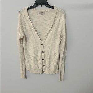 Arizona Jean Company Cream Cardigan Sweater